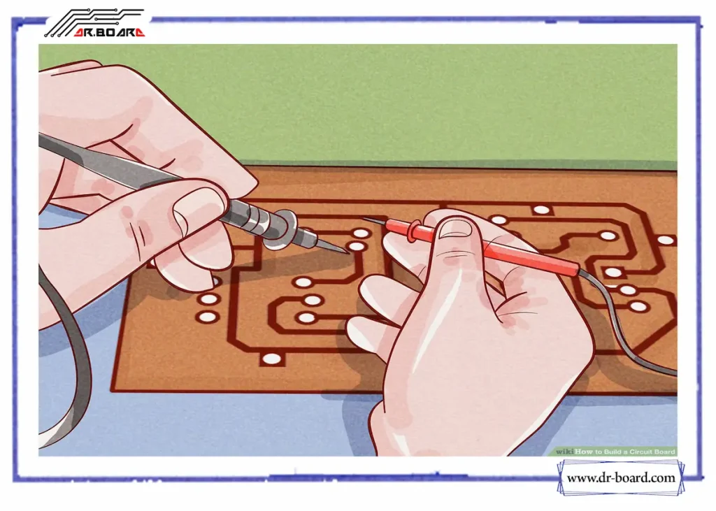 مراحل ساخت برد الکترونیکی در خانه و کارگاه مراحل ساخت برد الکترونیکی