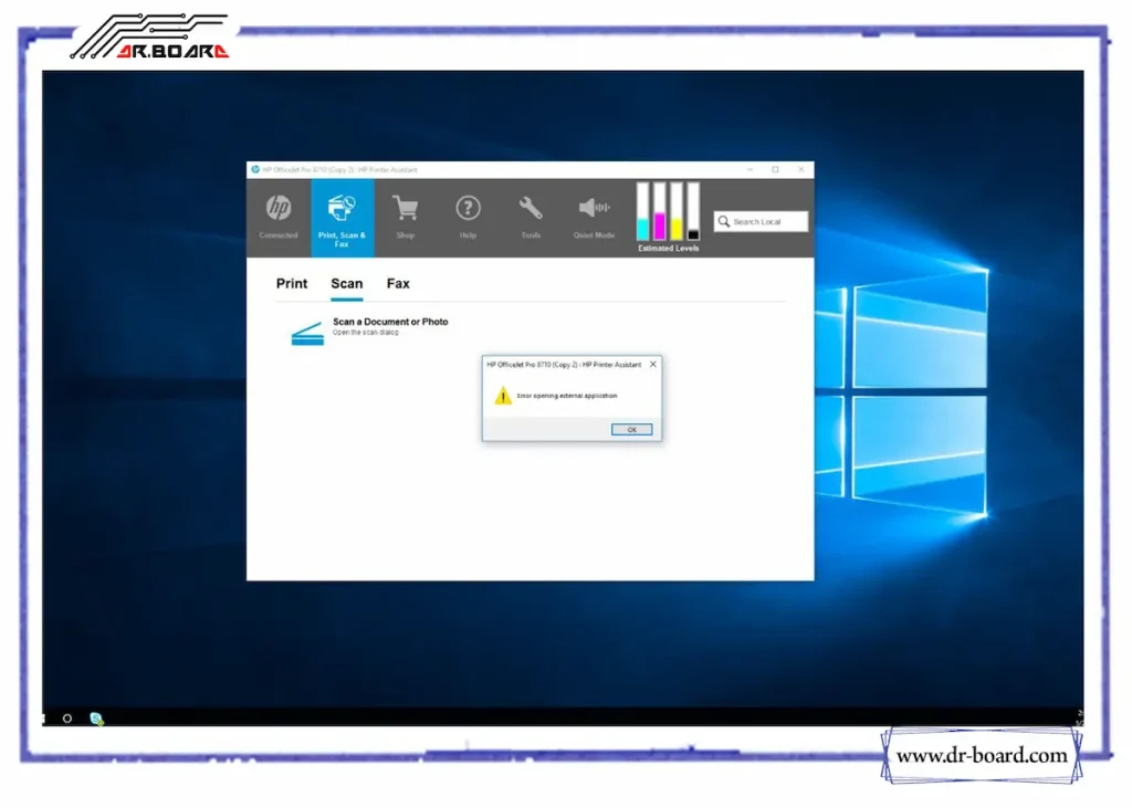 تعمیر پرینتر جوهر افشان HP