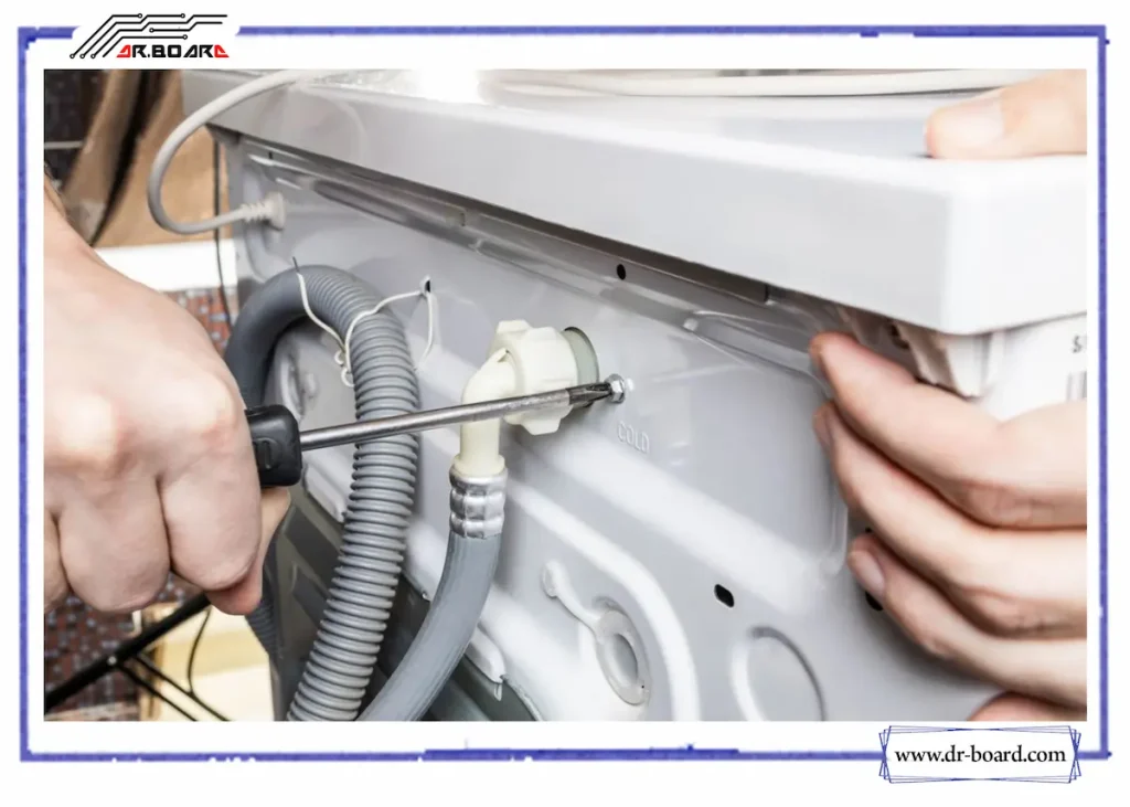 جلوگیری و رفع نشتی ماشین لباسشویی در 3 محل اصلی آبریزی تعویض شلنگ