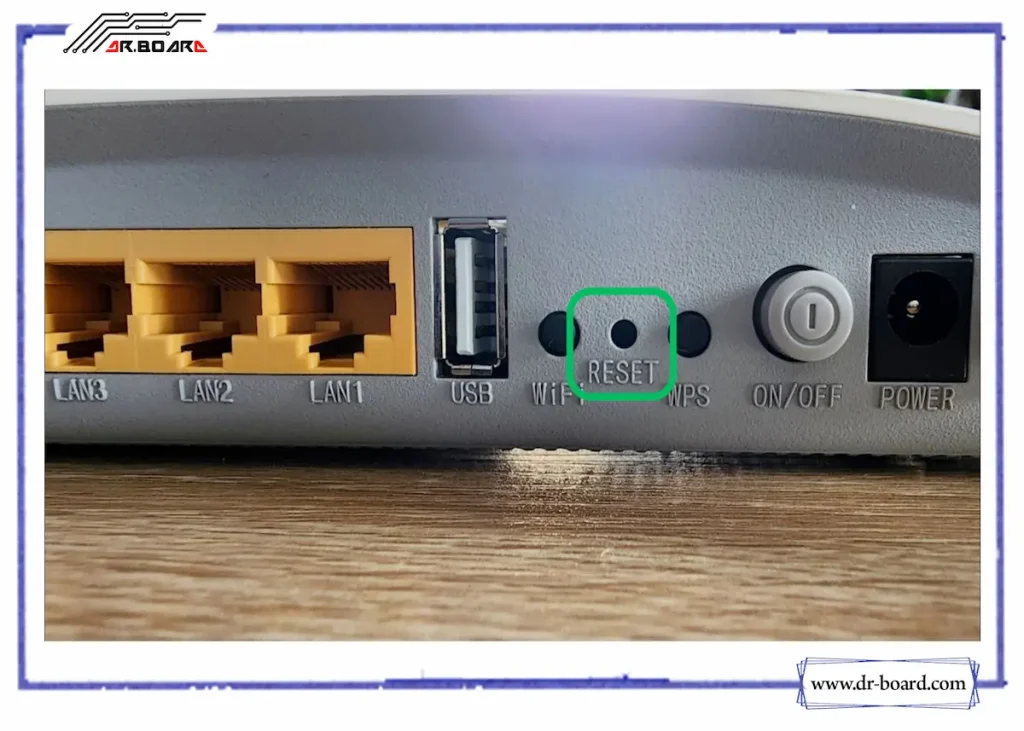 ریست کردن modem