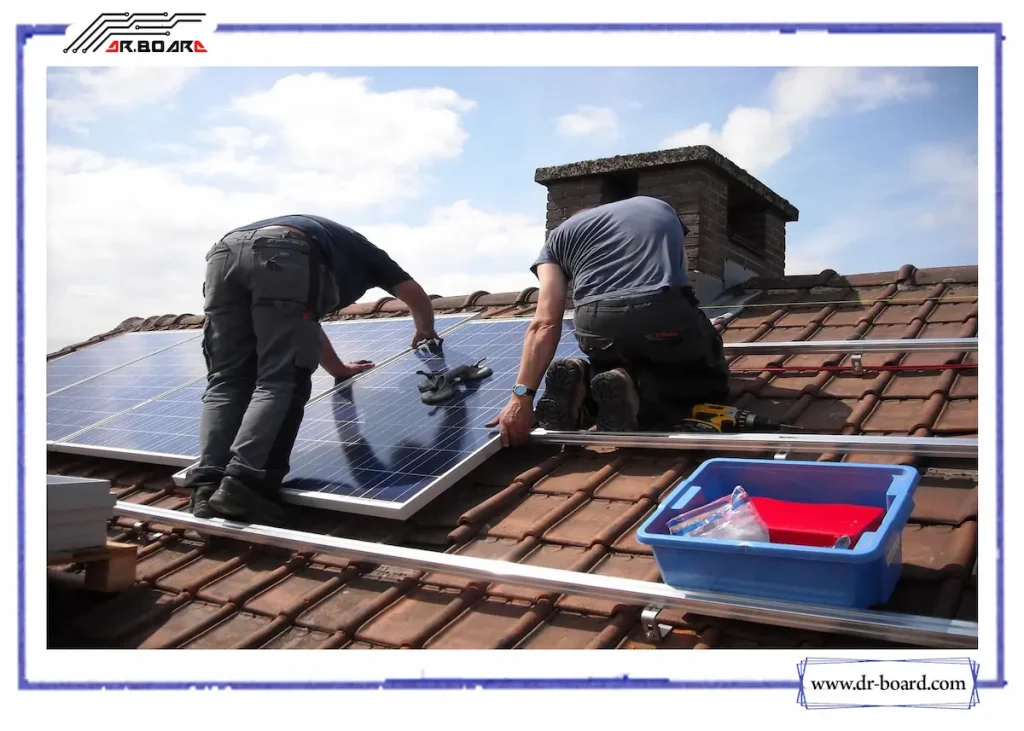 پنل خورشیدی روی سقف