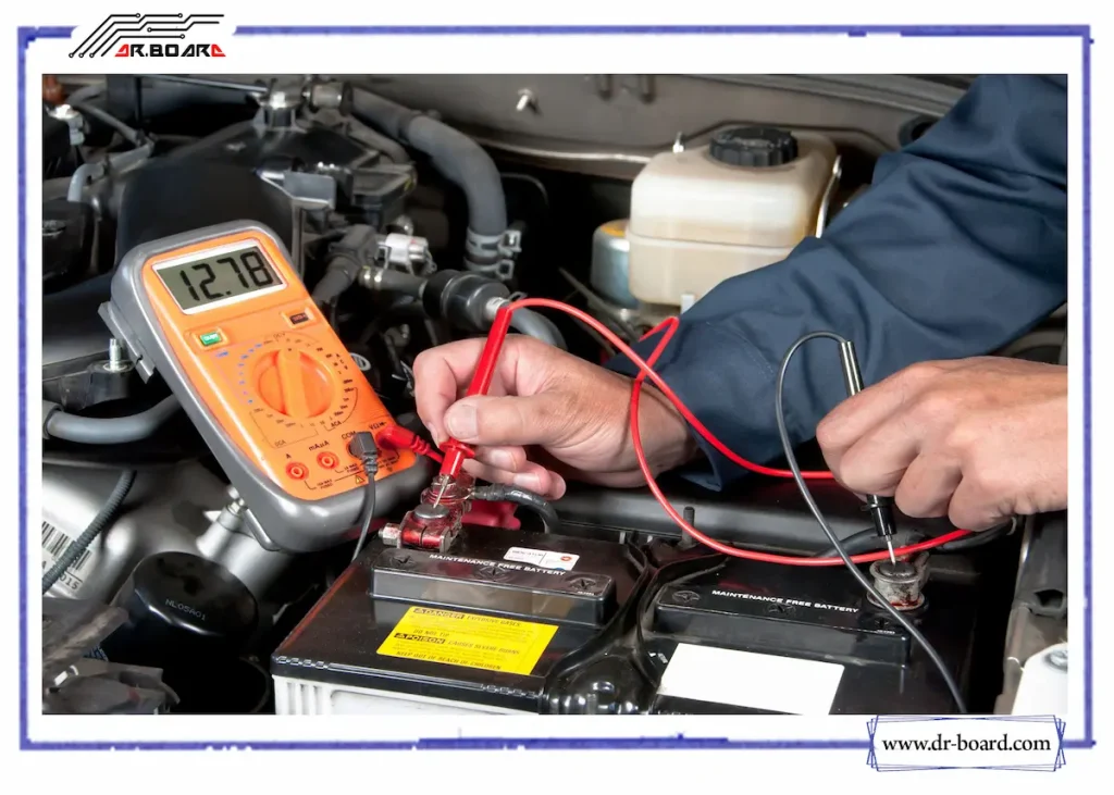 نحوه تست باتری با مولتی متر