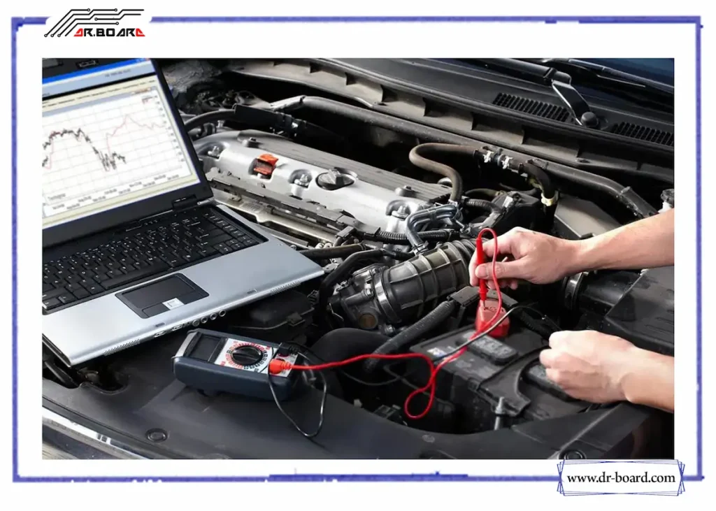 بررسی اتصالی برق خودرو با مولتی متر