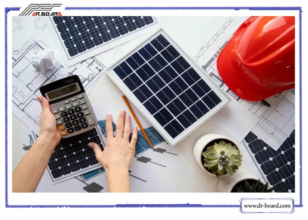 محاسبه هزینه برق با پنل خورشیدی
